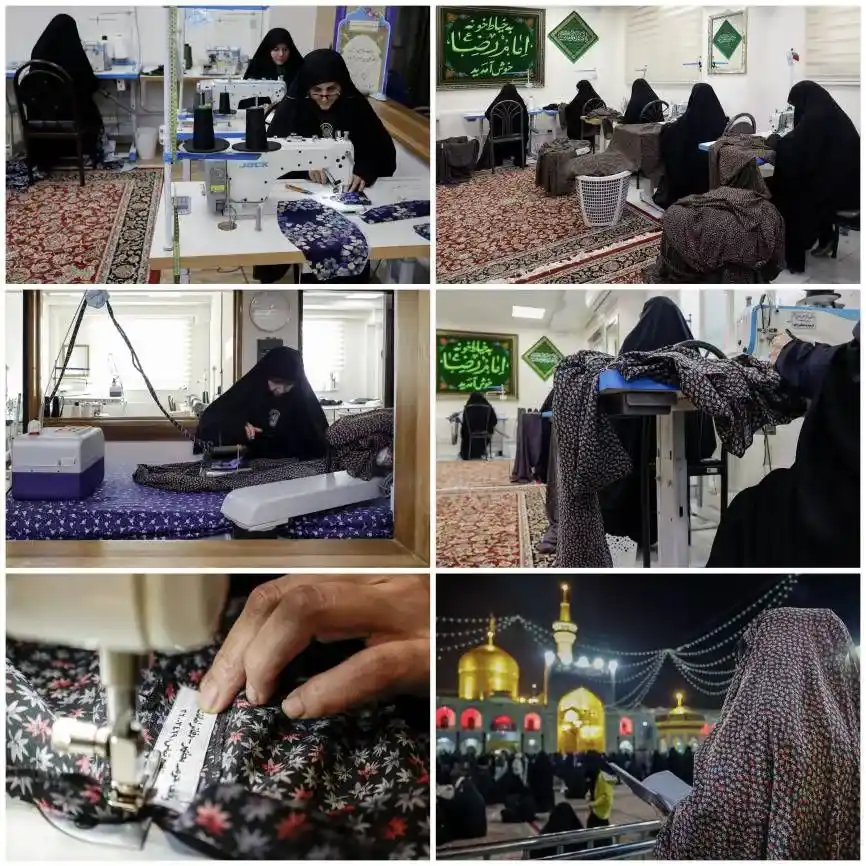 چادر امانتی حرم امام رضا