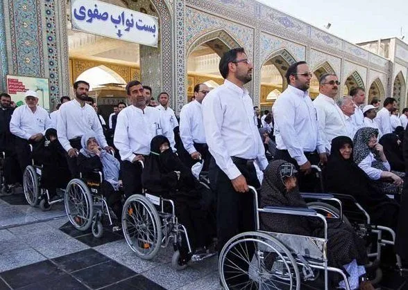 گرفتن ویلچر از حرم امام رضا
