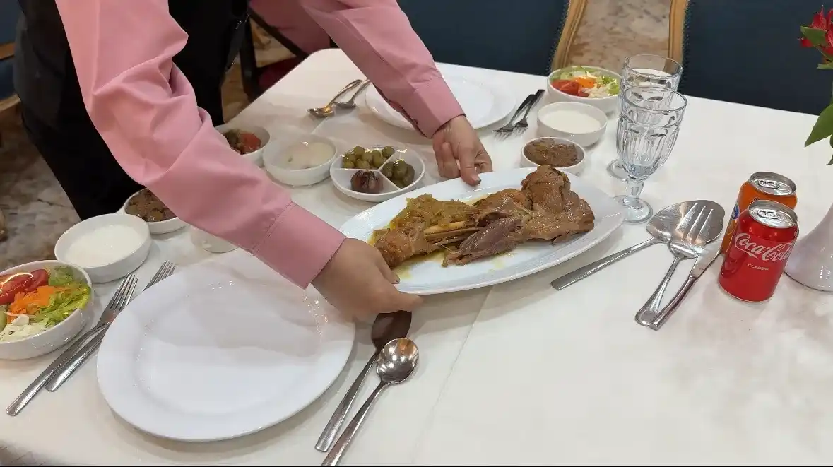 چلو گوشت رستوران راستگو مشهد