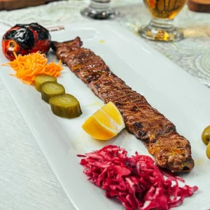 خوراک کباب برگ رستوران احسان مشهد