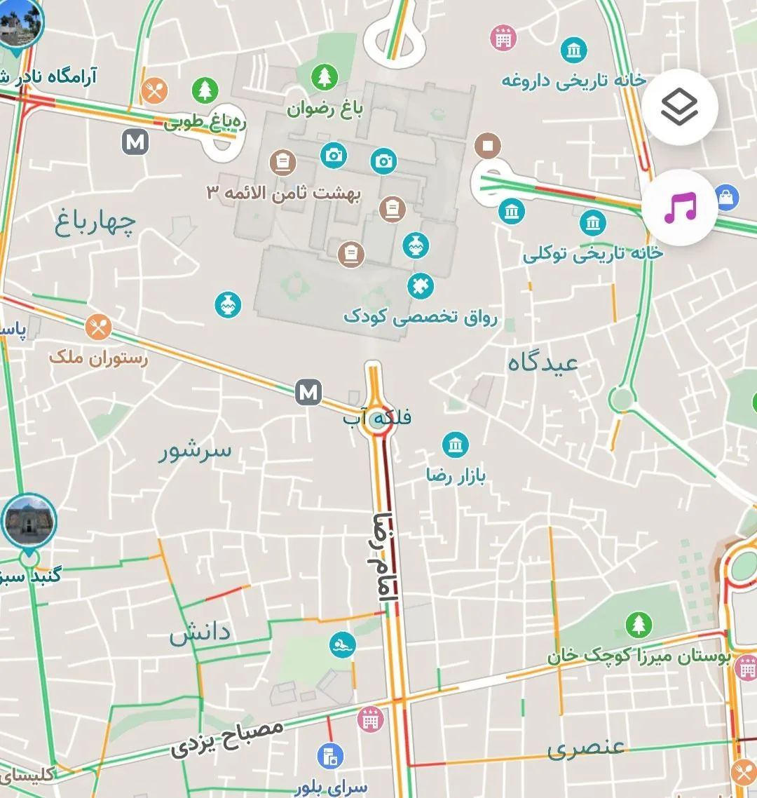 خیابان امام رضا مشهد
