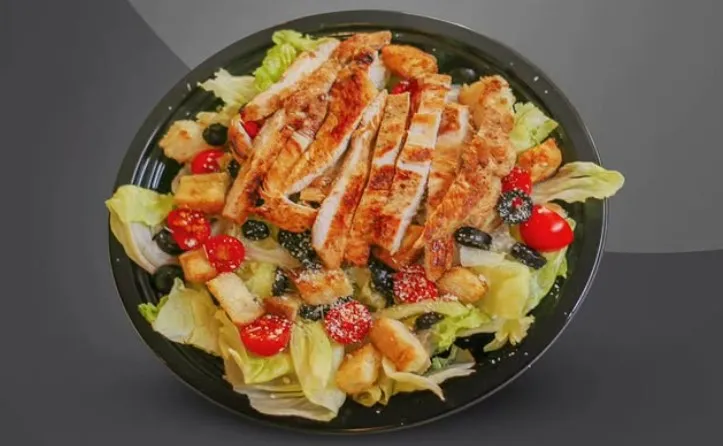 سالاد سزار برگر هیزمیت 