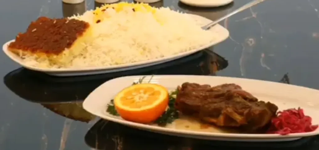 چلو گوشت گوسفندی حاج حسن مشهد