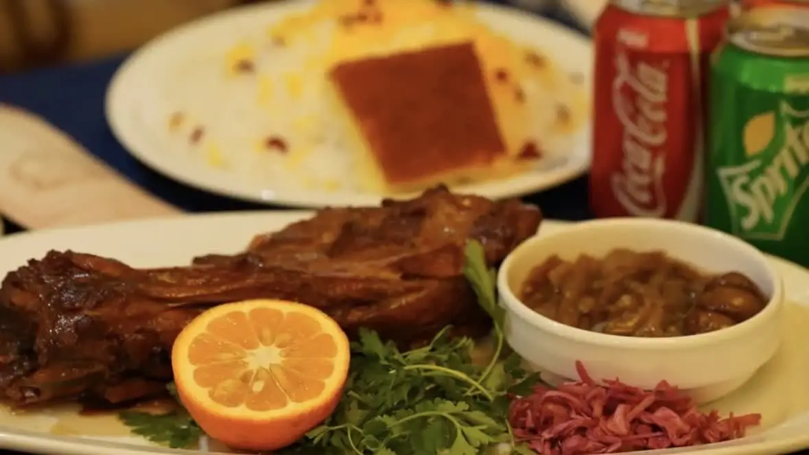 چلو گوشت مخصوص ارم شاندیز