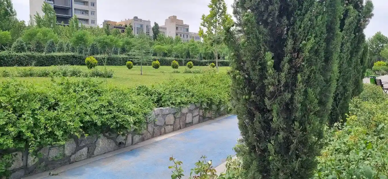 مسیر پیاده روی در رود پارک مشهد