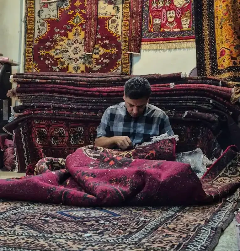 خدمات رفو و ترمیم فرش مشهد