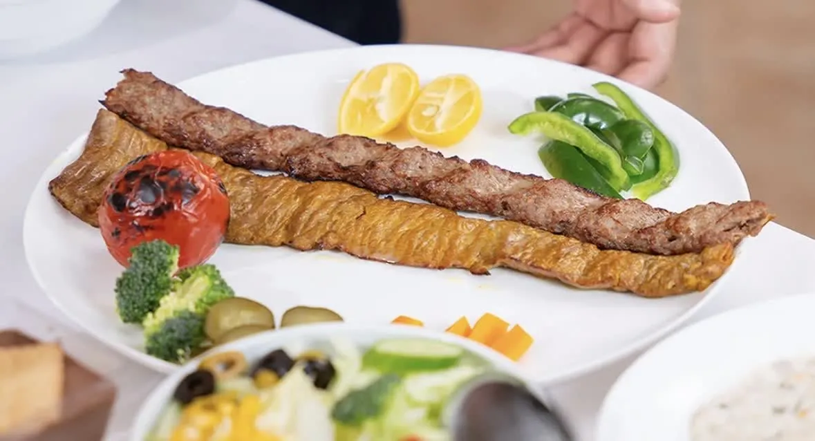 کباب برگ مخصوص رستوران رضایی مشهد