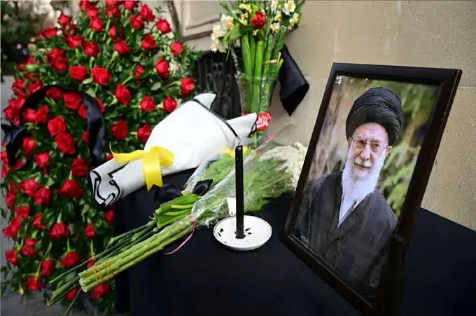 مراسم خاکسپاری رهبر جمهوری اسلامی