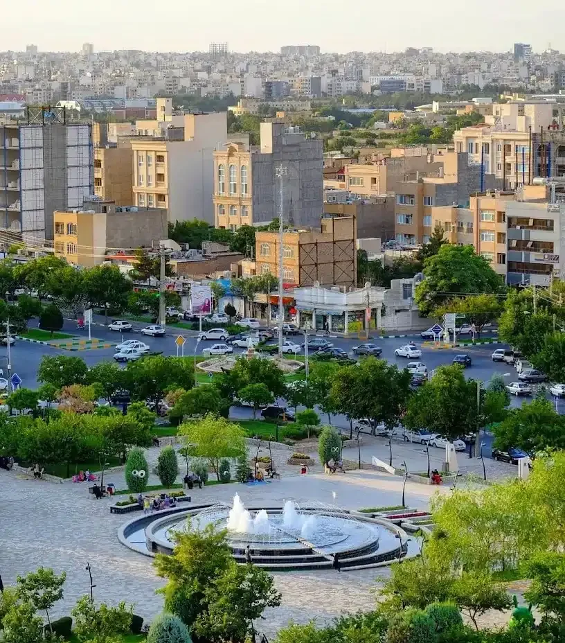 مساحت بوستان وفا مشهد