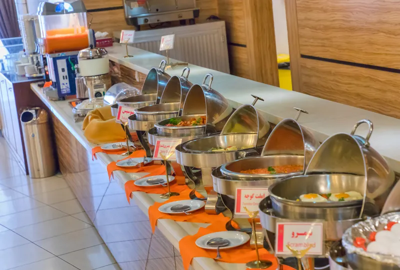 وعده های غذایی هتل پارس مشهد