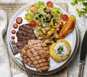 استیک گوشت و مرغ رستوران لیو مشهد